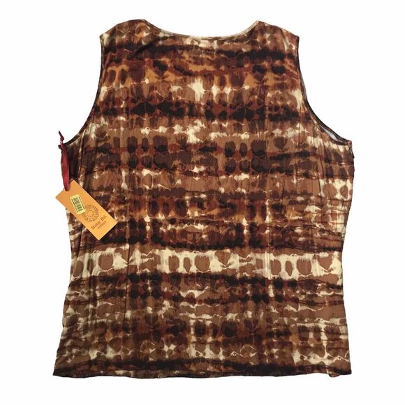 NWT Ruby Rd Sequins Sleeveless Tank Top Womens Plus 2X  Autumn Fall Brown Rust - Picture 6 of 9